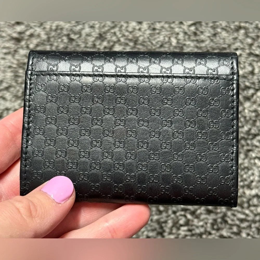 🚨SALE🚨Gucci guccissima black card holder - Picture 2 of 8